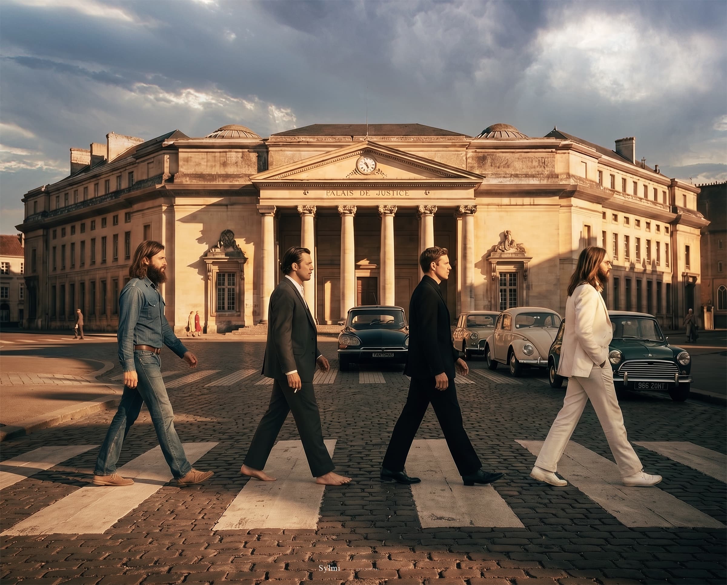The Beatles à Caen — sylmi-beatles-caen-abbey-road-vintage-cars-06 par Sylmi