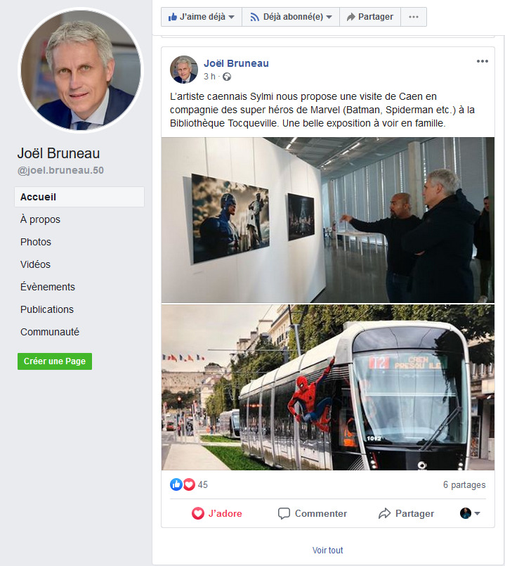 Visite du Maire — Les Super-Héros débarquent à Caen