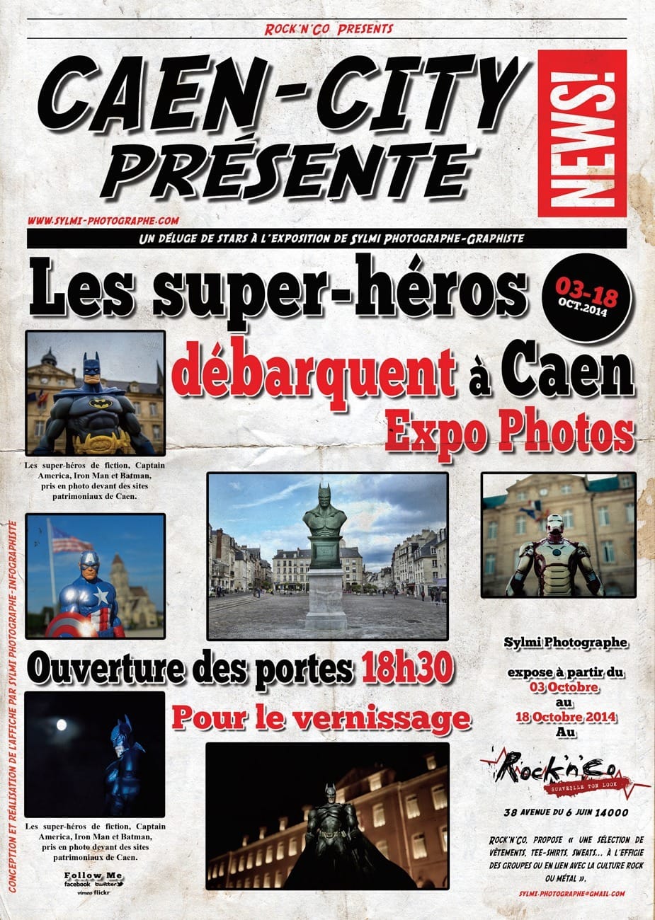 Affiche — Les Super-Héros débarquent à Caen