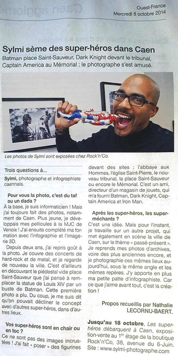 Ouest-France — Les Super-Héros débarquent à Caen — 1ère édition