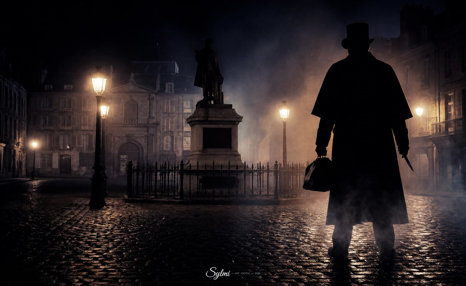 Jack the Ripper — sylmi-art-photo-jack-leventreur-place-saint-sauveur-1888 par Sylmi
