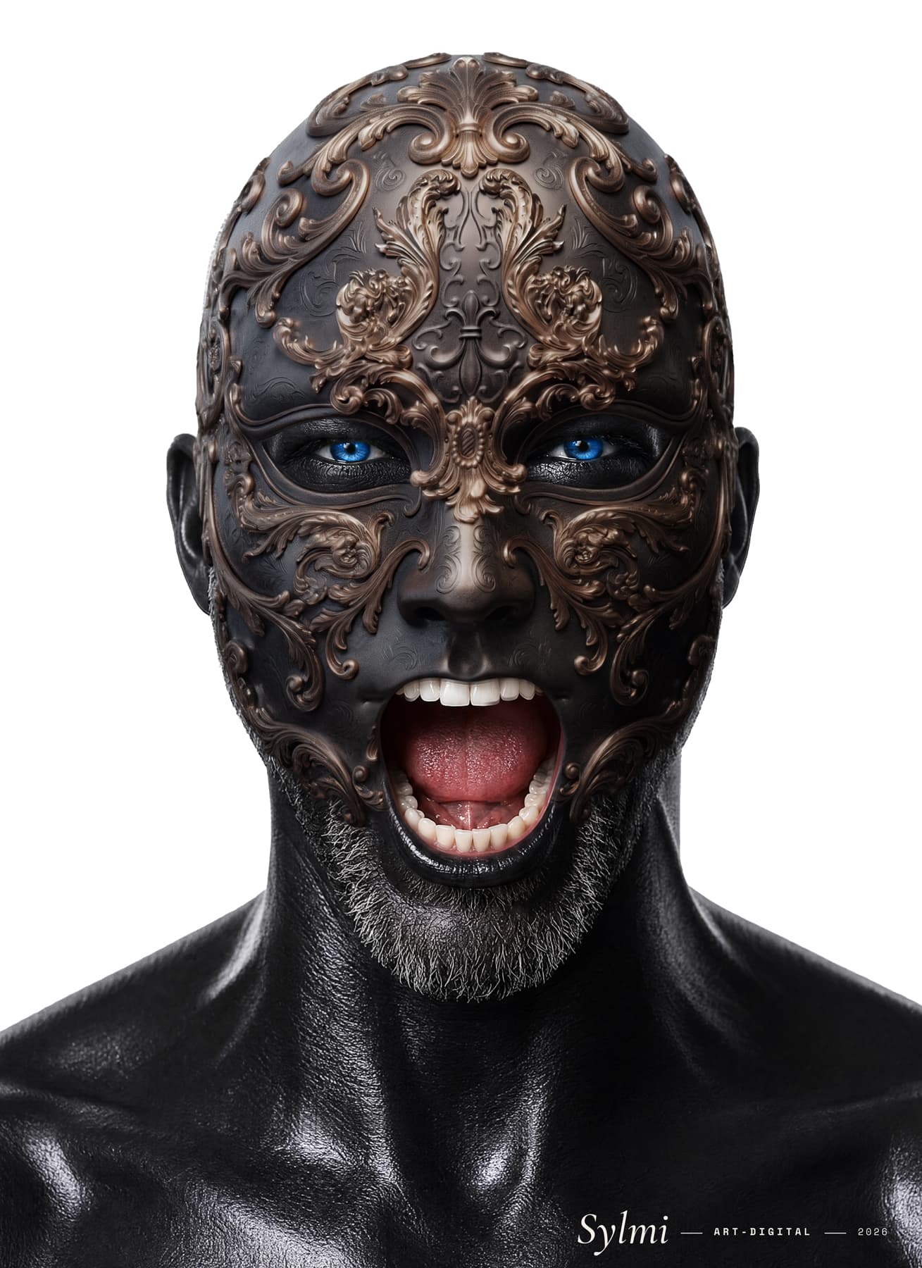 Masque de Fer — Icônes d’Obsidienne par Sylmi