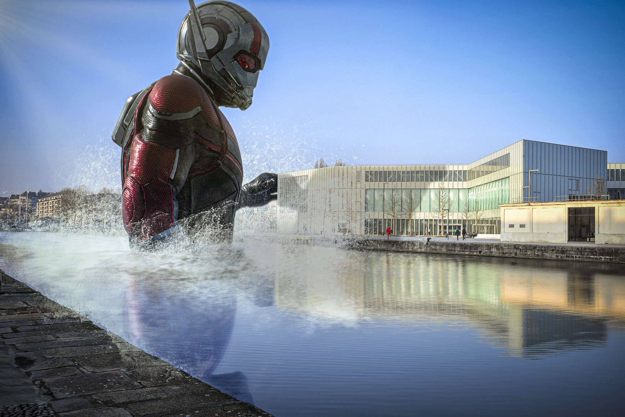 Ant-Man à Caen (Bibliothèque de Caen) — création art digital par Sylmi